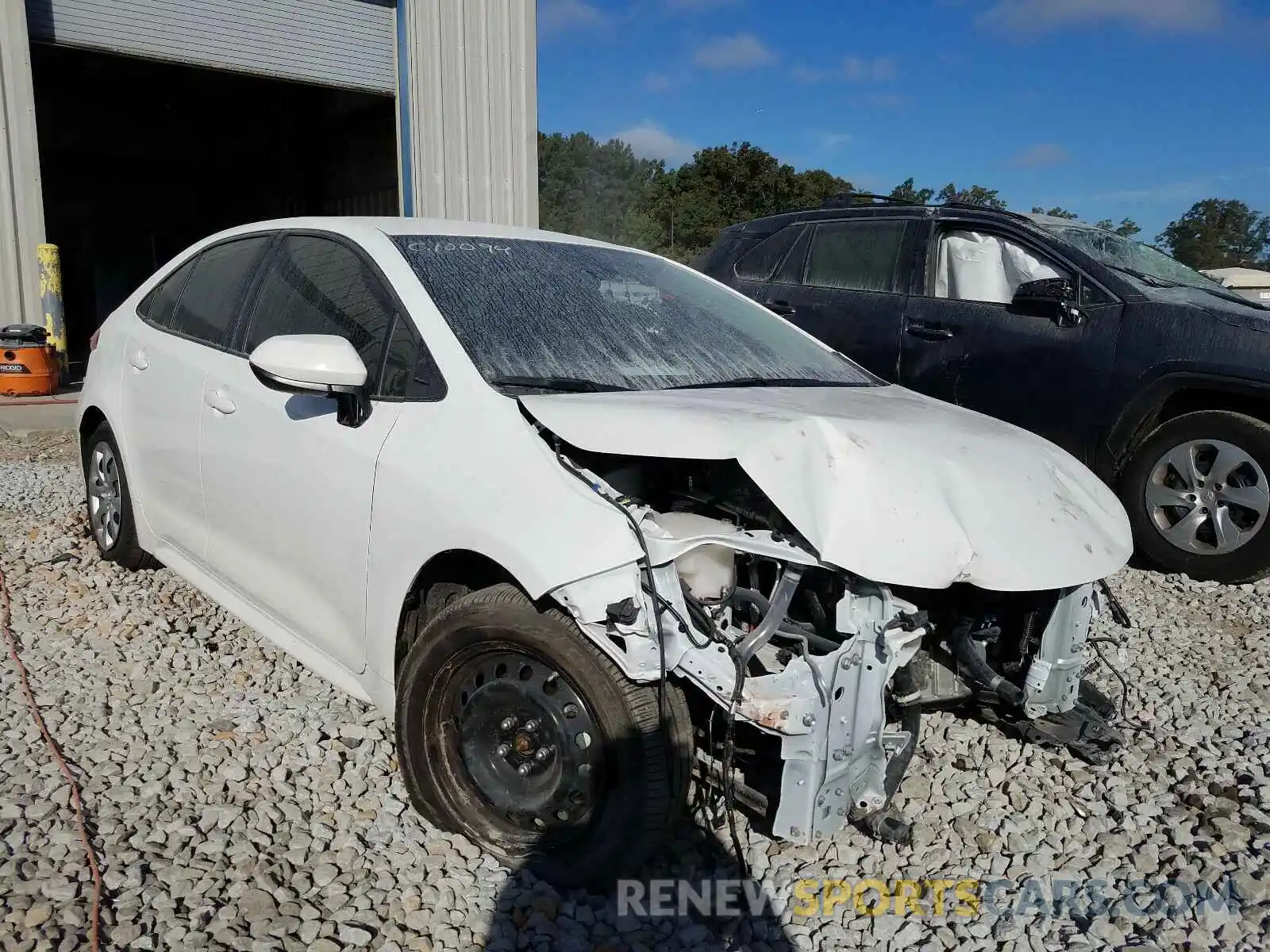 1 Photograph of a damaged car JTDEPRAE4LJ116901 TOYOTA COROLLA 2020