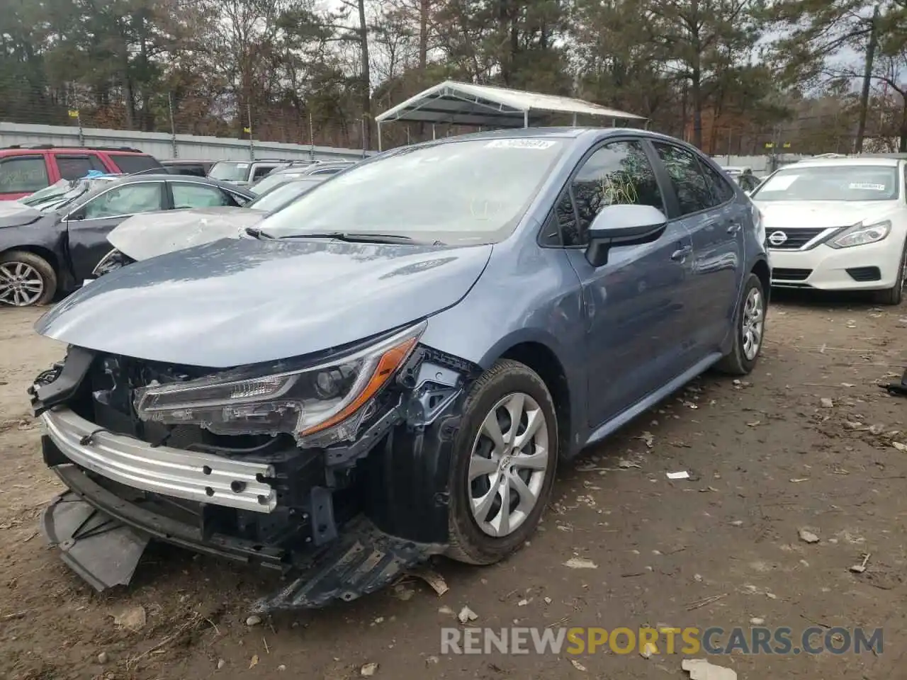 2 Photograph of a damaged car JTDEPRAE4LJ117045 TOYOTA COROLLA 2020