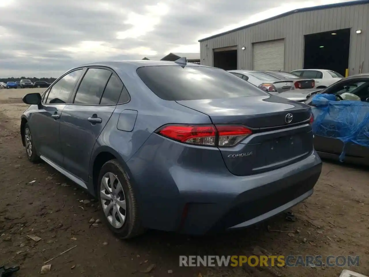 3 Photograph of a damaged car JTDEPRAE4LJ117045 TOYOTA COROLLA 2020