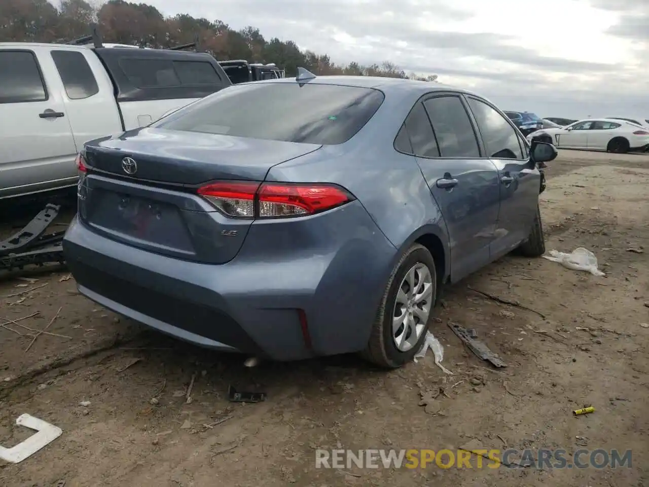 4 Photograph of a damaged car JTDEPRAE4LJ117045 TOYOTA COROLLA 2020