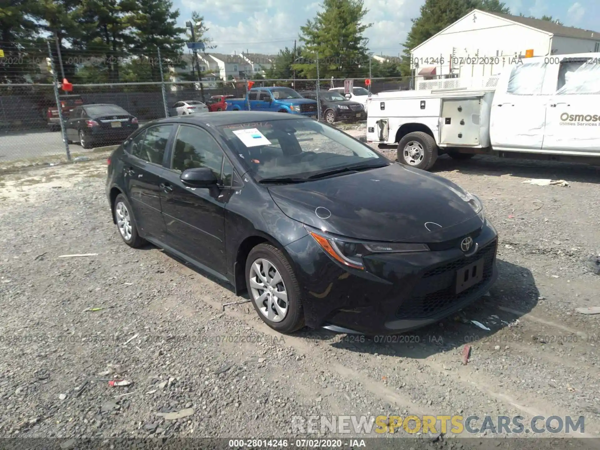 1 Photograph of a damaged car JTDEPRAE5LJ000588 TOYOTA COROLLA 2020