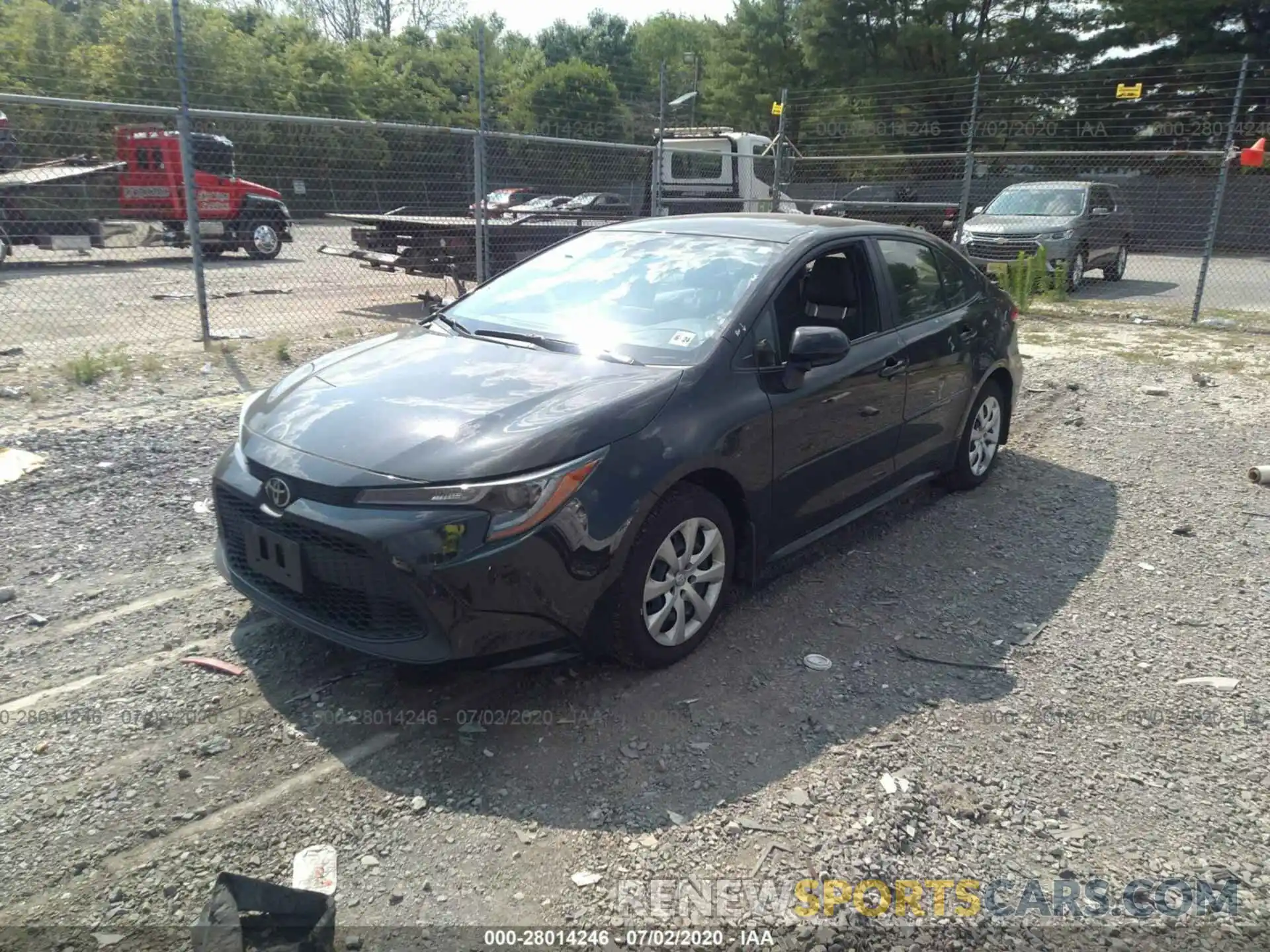 2 Photograph of a damaged car JTDEPRAE5LJ000588 TOYOTA COROLLA 2020