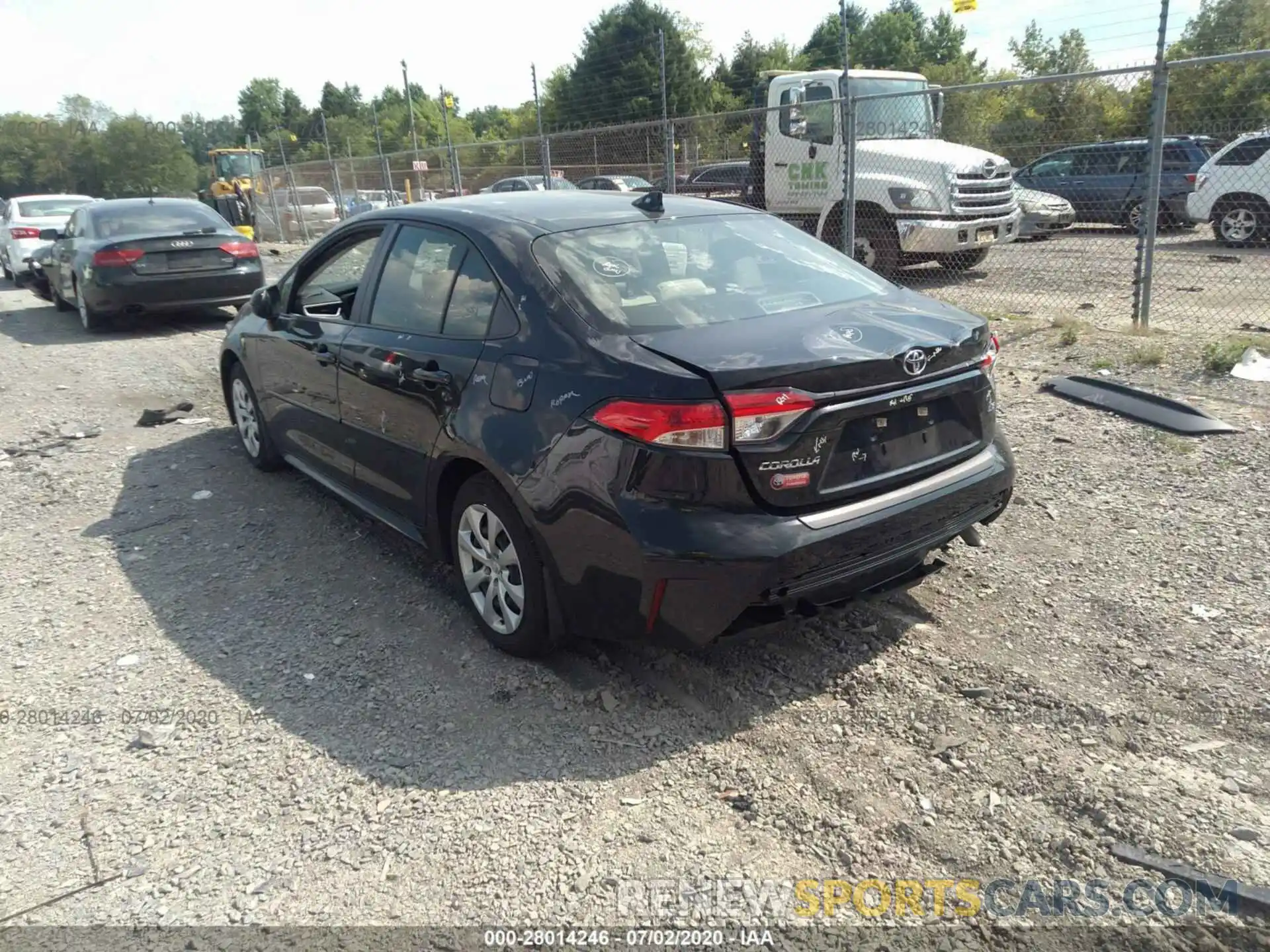 3 Photograph of a damaged car JTDEPRAE5LJ000588 TOYOTA COROLLA 2020