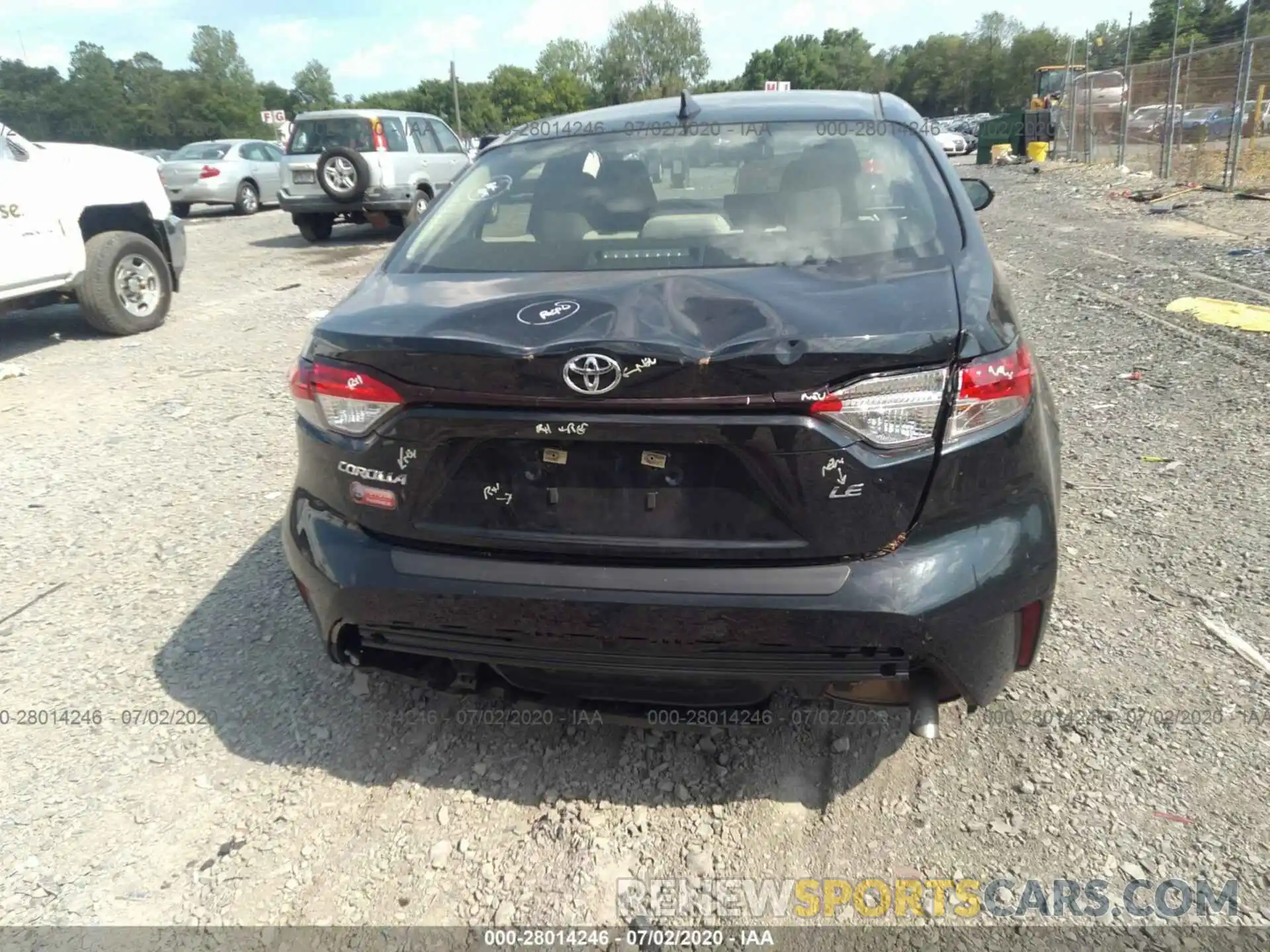 6 Photograph of a damaged car JTDEPRAE5LJ000588 TOYOTA COROLLA 2020