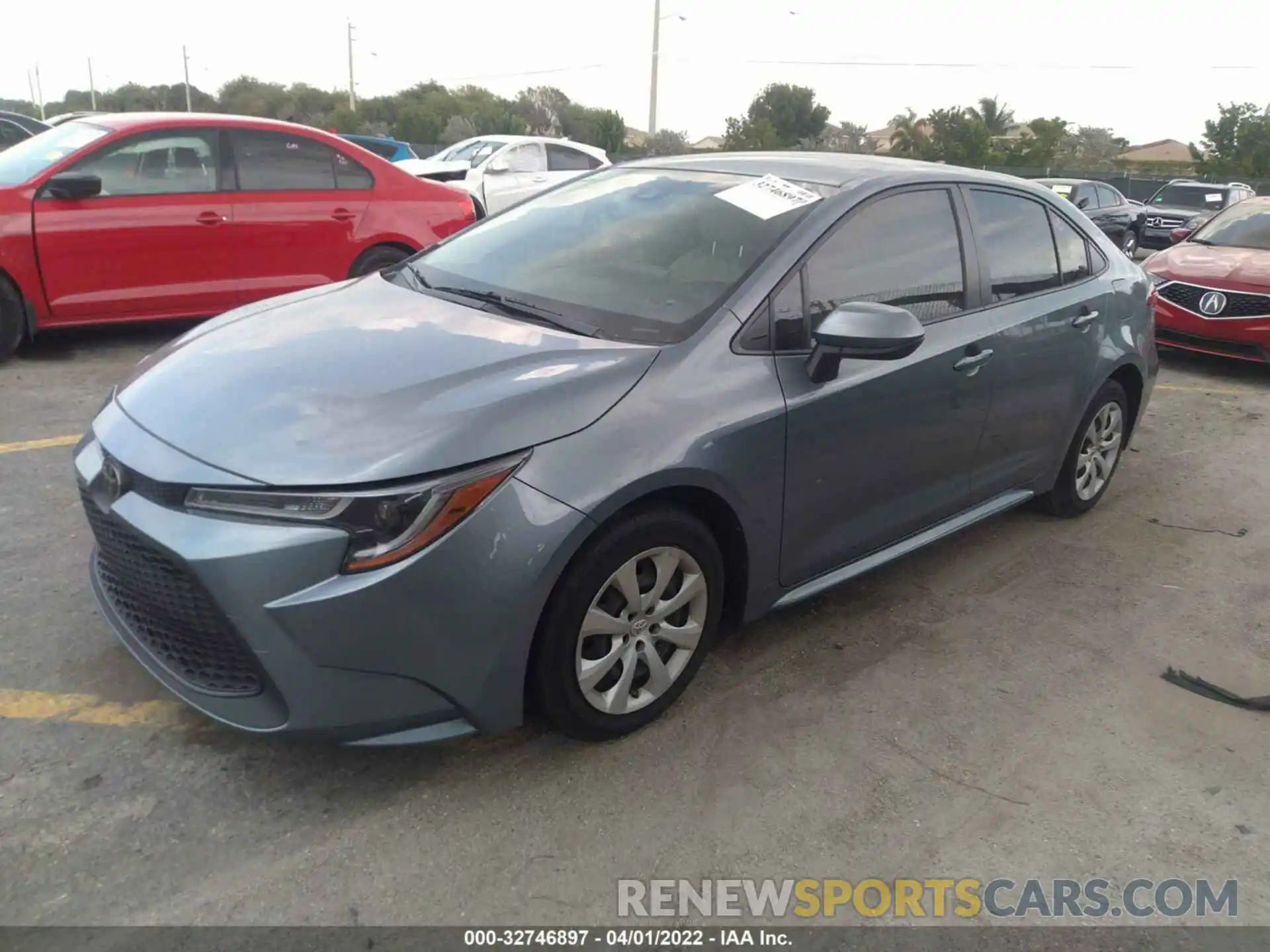 2 Photograph of a damaged car JTDEPRAE5LJ000607 TOYOTA COROLLA 2020