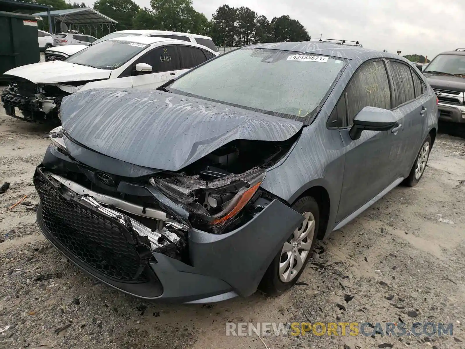 2 Photograph of a damaged car JTDEPRAE5LJ000820 TOYOTA COROLLA 2020