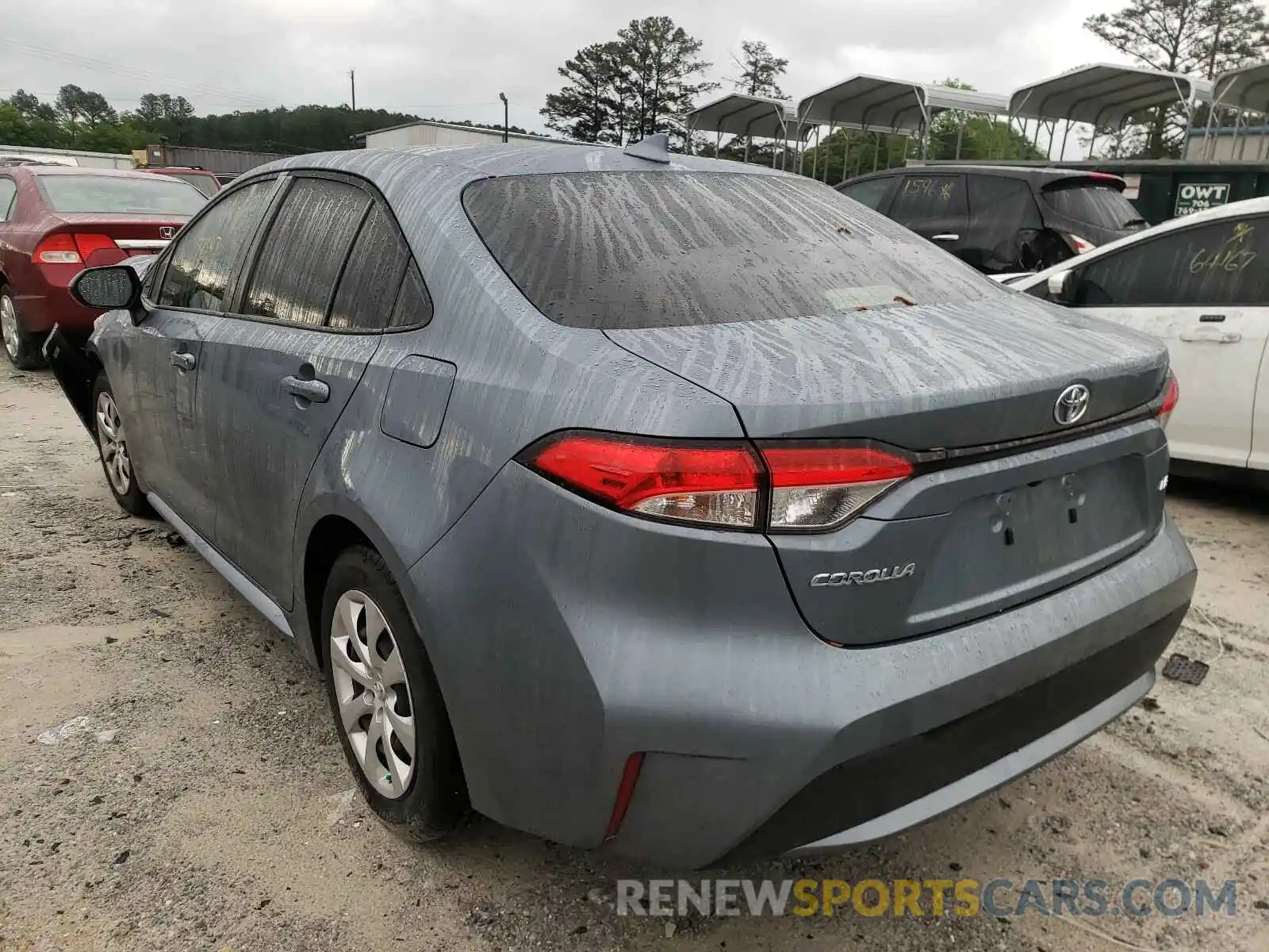 3 Photograph of a damaged car JTDEPRAE5LJ000820 TOYOTA COROLLA 2020