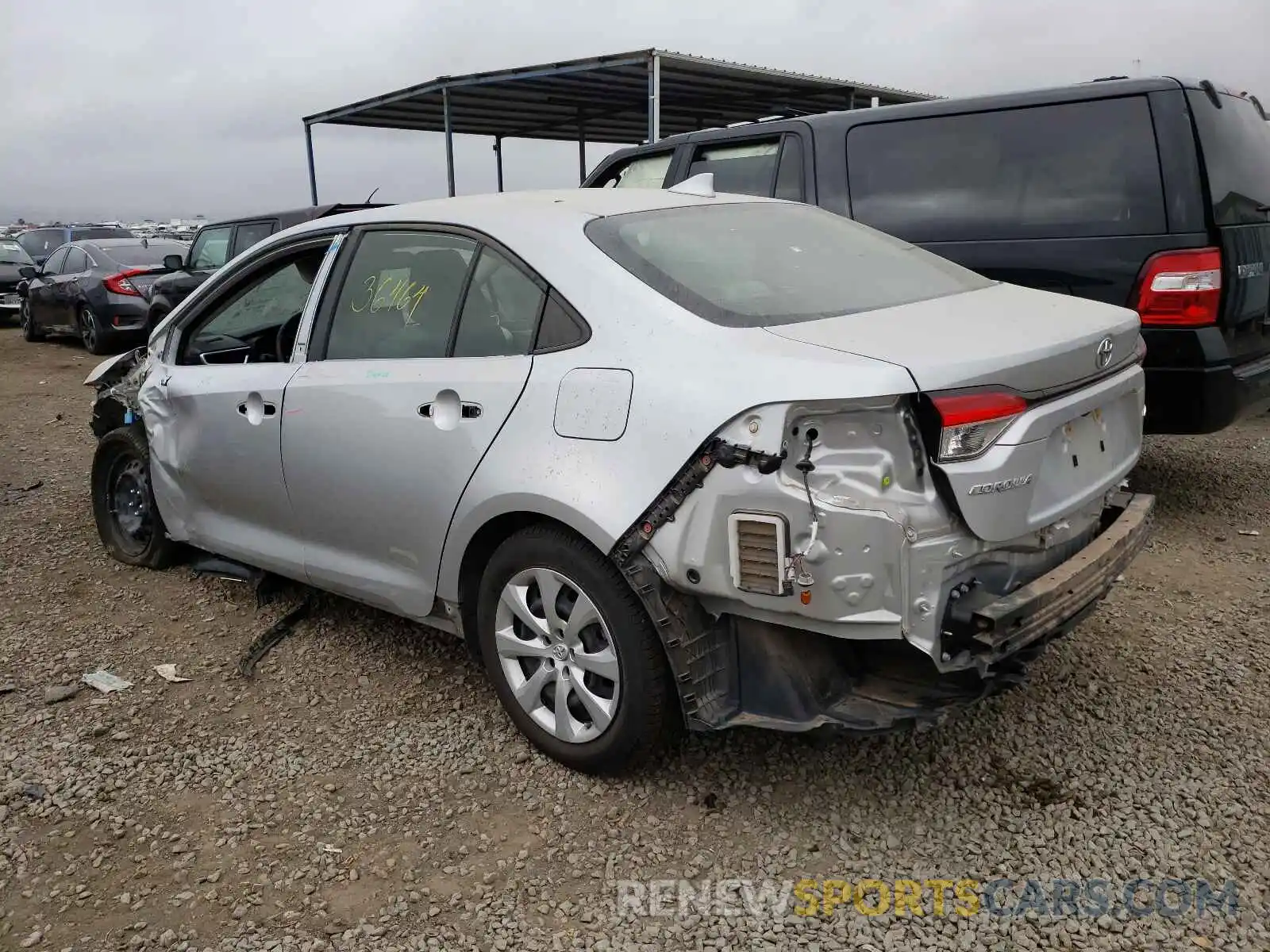 3 Фотография поврежденного автомобиля JTDEPRAE5LJ000896 TOYOTA COROLLA 2020