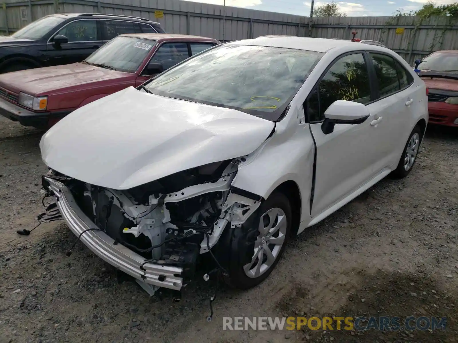 2 Photograph of a damaged car JTDEPRAE5LJ001725 TOYOTA COROLLA 2020