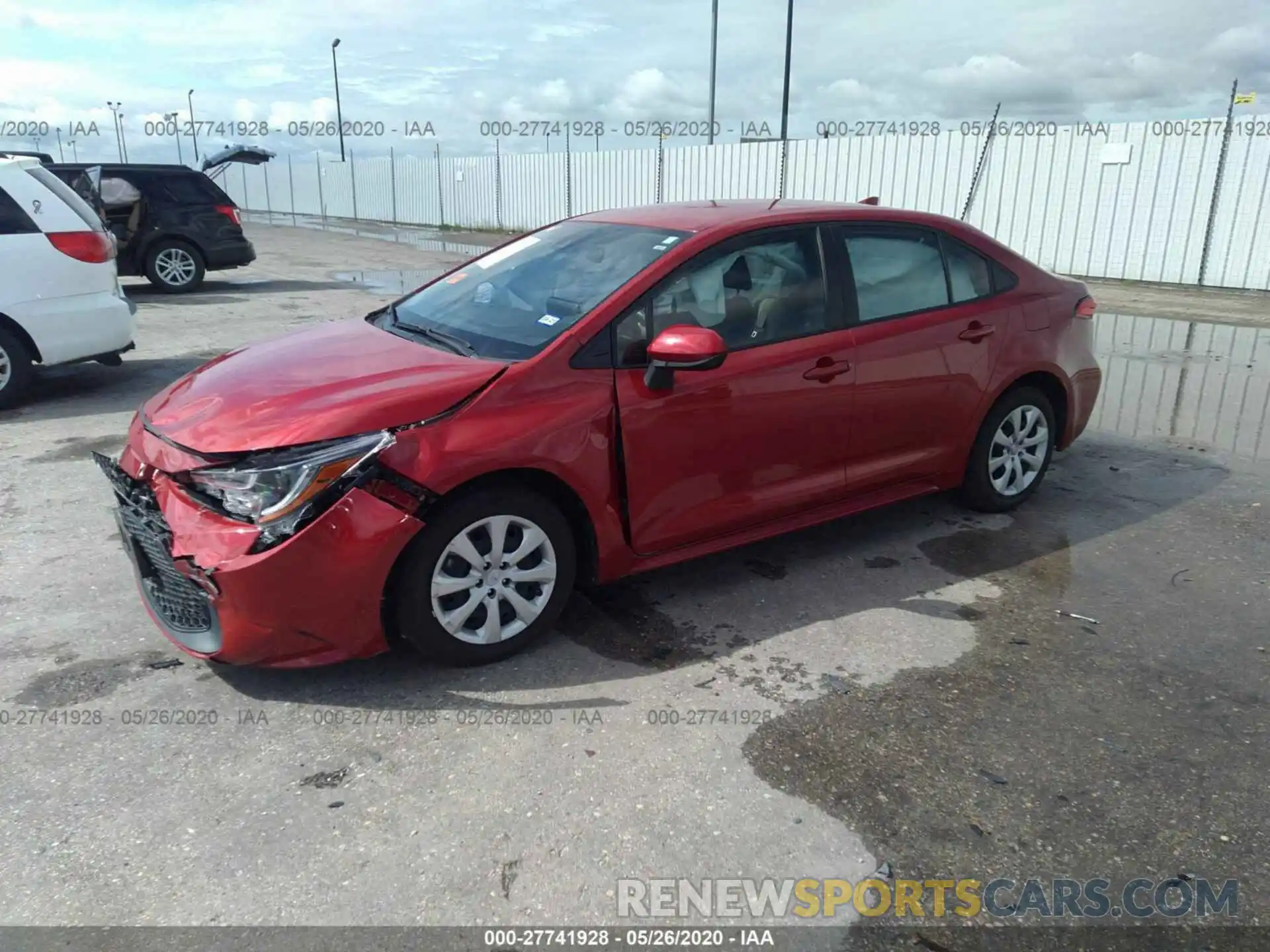 2 Photograph of a damaged car JTDEPRAE5LJ001952 TOYOTA COROLLA 2020