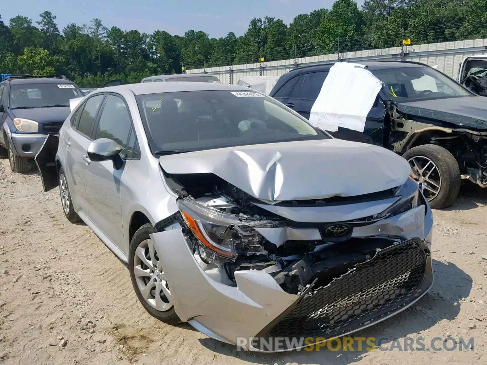 1 Photograph of a damaged car JTDEPRAE5LJ001966 TOYOTA COROLLA 2020