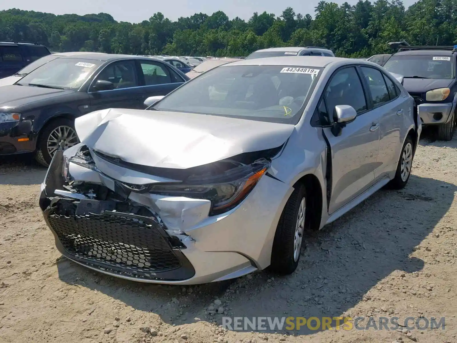 2 Photograph of a damaged car JTDEPRAE5LJ001966 TOYOTA COROLLA 2020