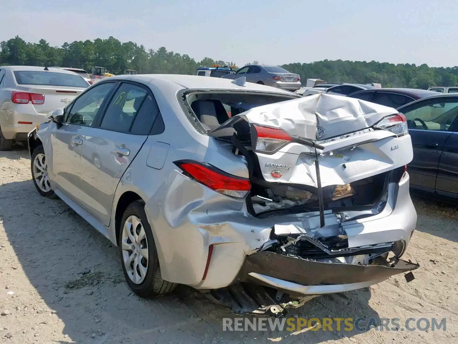 3 Photograph of a damaged car JTDEPRAE5LJ001966 TOYOTA COROLLA 2020