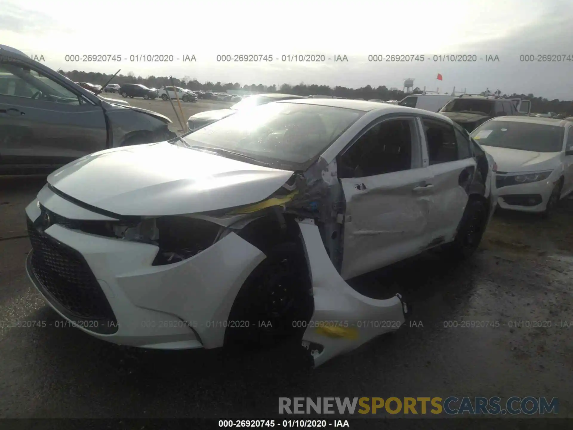 2 Photograph of a damaged car JTDEPRAE5LJ002244 TOYOTA COROLLA 2020