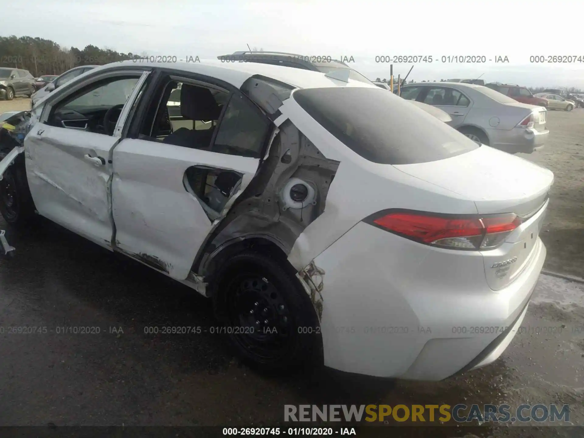 3 Photograph of a damaged car JTDEPRAE5LJ002244 TOYOTA COROLLA 2020