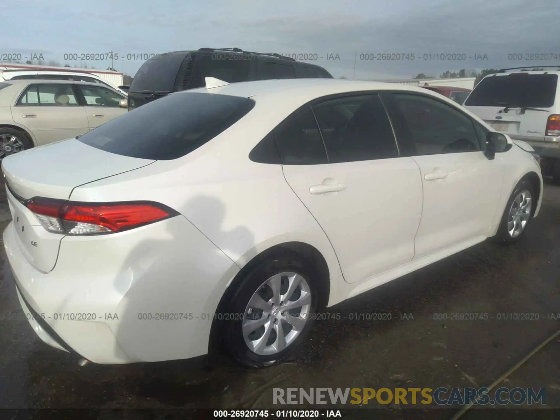 4 Photograph of a damaged car JTDEPRAE5LJ002244 TOYOTA COROLLA 2020