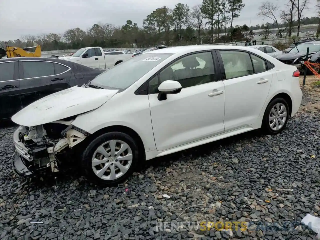 1 Photograph of a damaged car JTDEPRAE5LJ002275 TOYOTA COROLLA 2020