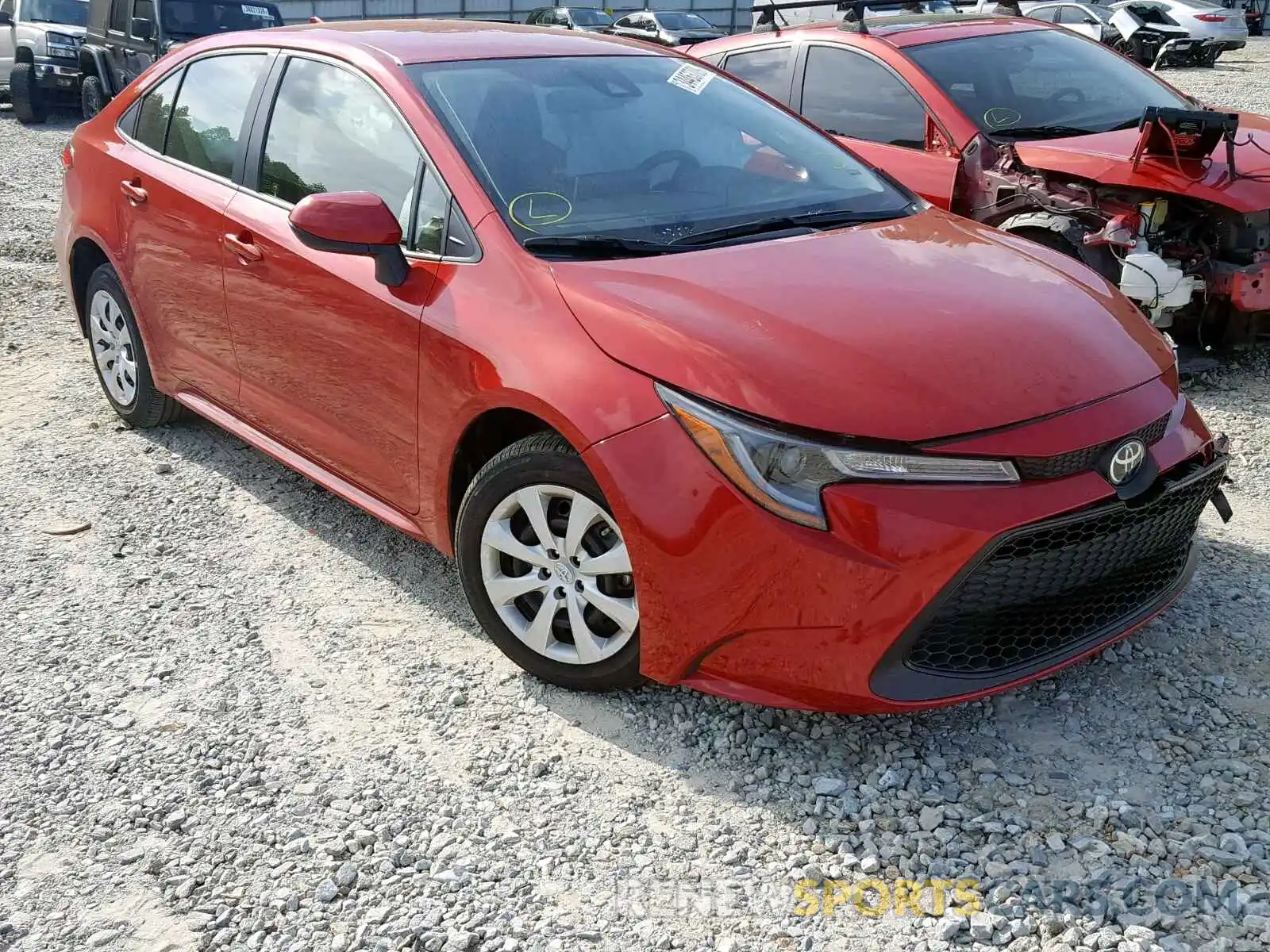 1 Photograph of a damaged car JTDEPRAE5LJ002292 TOYOTA COROLLA 2020