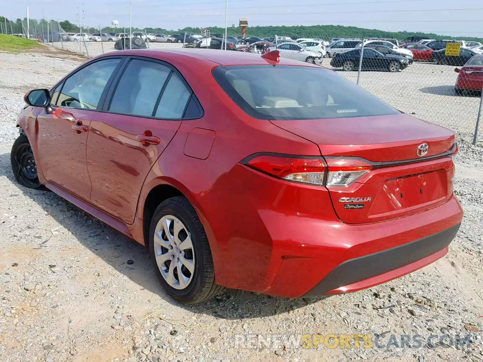 3 Photograph of a damaged car JTDEPRAE5LJ002292 TOYOTA COROLLA 2020