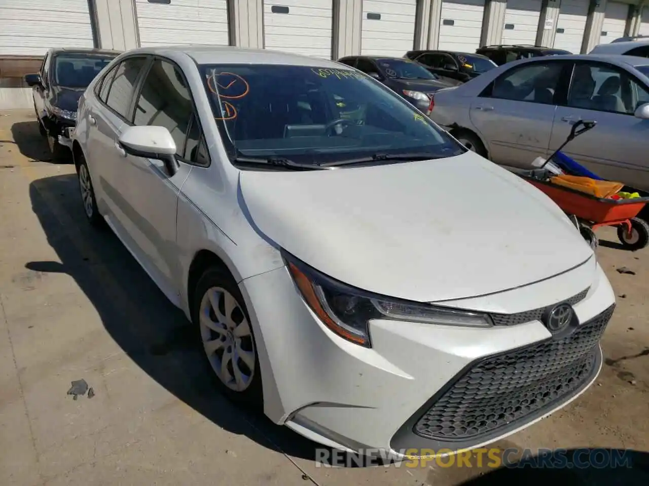 1 Photograph of a damaged car JTDEPRAE5LJ002535 TOYOTA COROLLA 2020