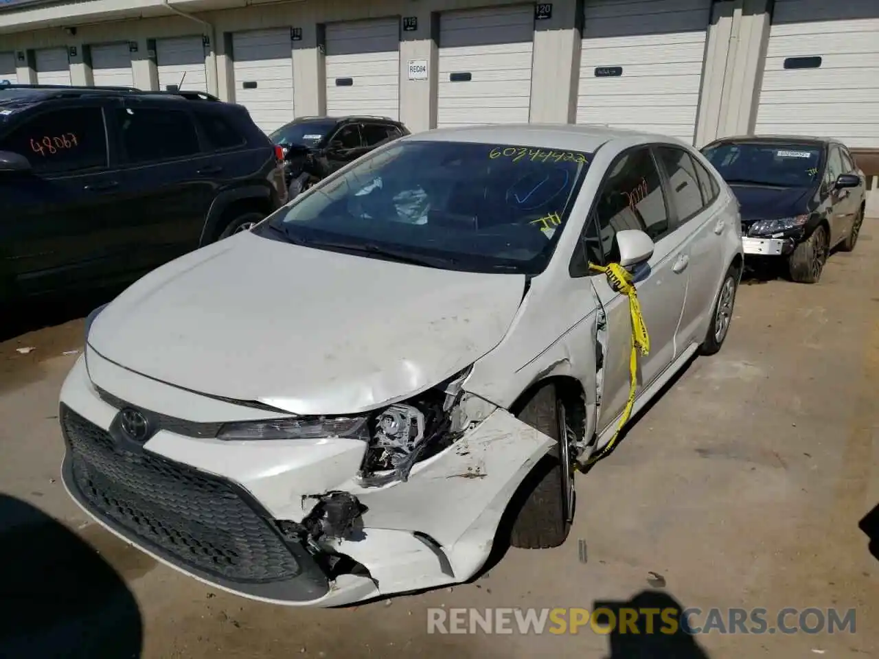 2 Photograph of a damaged car JTDEPRAE5LJ002535 TOYOTA COROLLA 2020