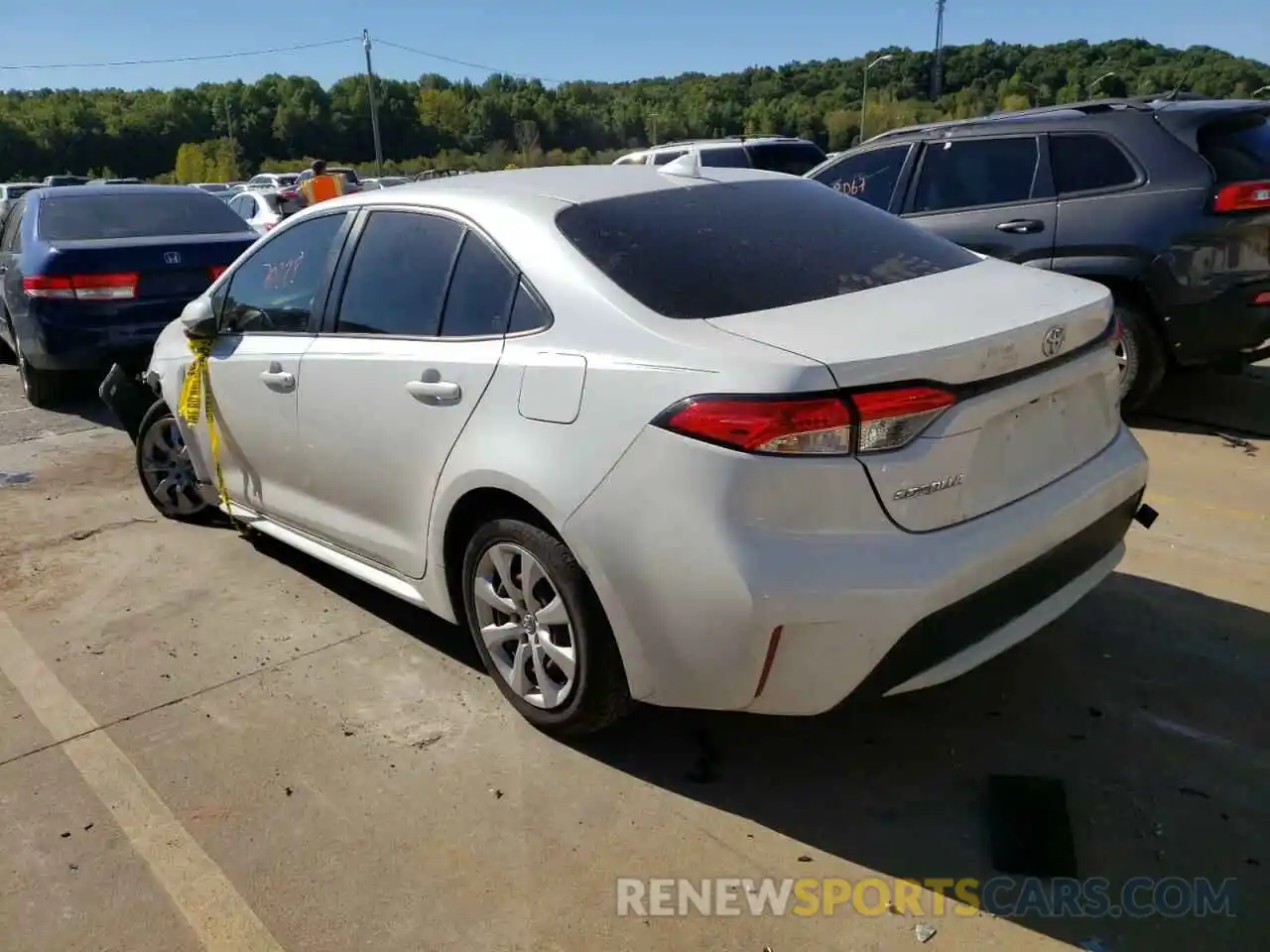 3 Photograph of a damaged car JTDEPRAE5LJ002535 TOYOTA COROLLA 2020