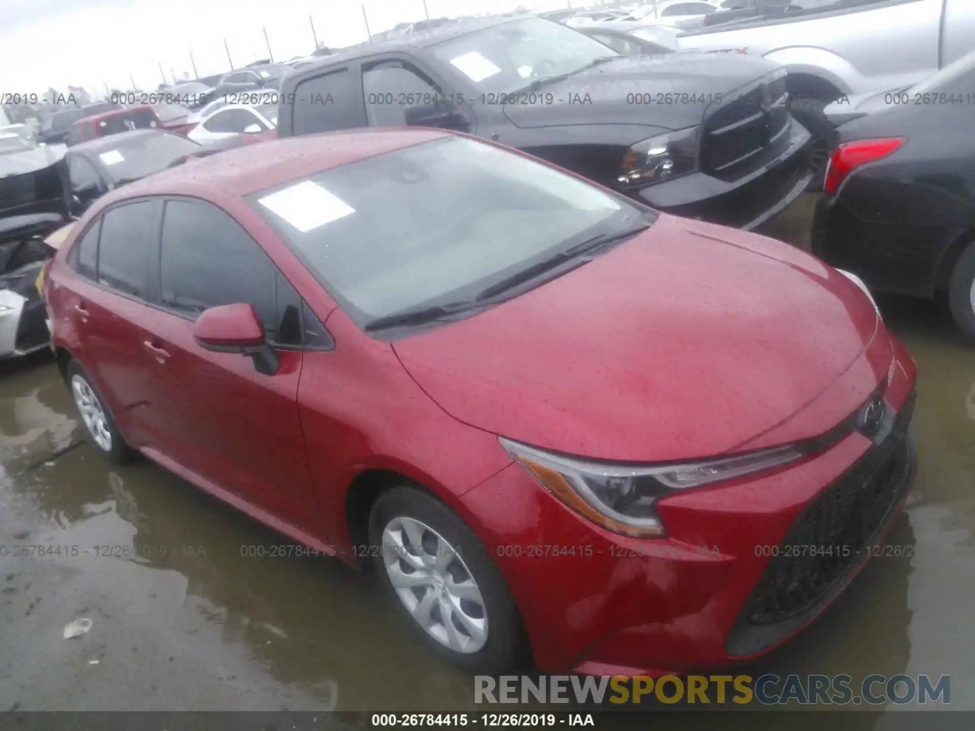 1 Photograph of a damaged car JTDEPRAE5LJ002714 TOYOTA COROLLA 2020