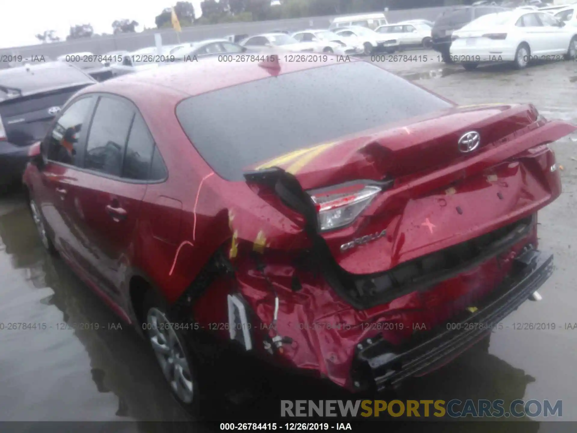 3 Photograph of a damaged car JTDEPRAE5LJ002714 TOYOTA COROLLA 2020