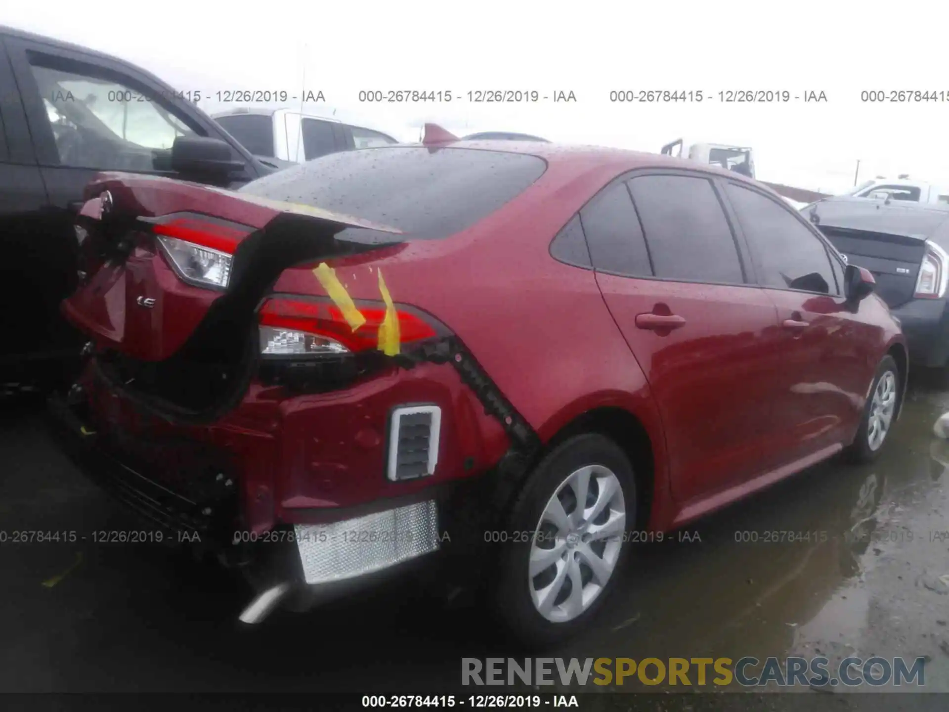 4 Photograph of a damaged car JTDEPRAE5LJ002714 TOYOTA COROLLA 2020