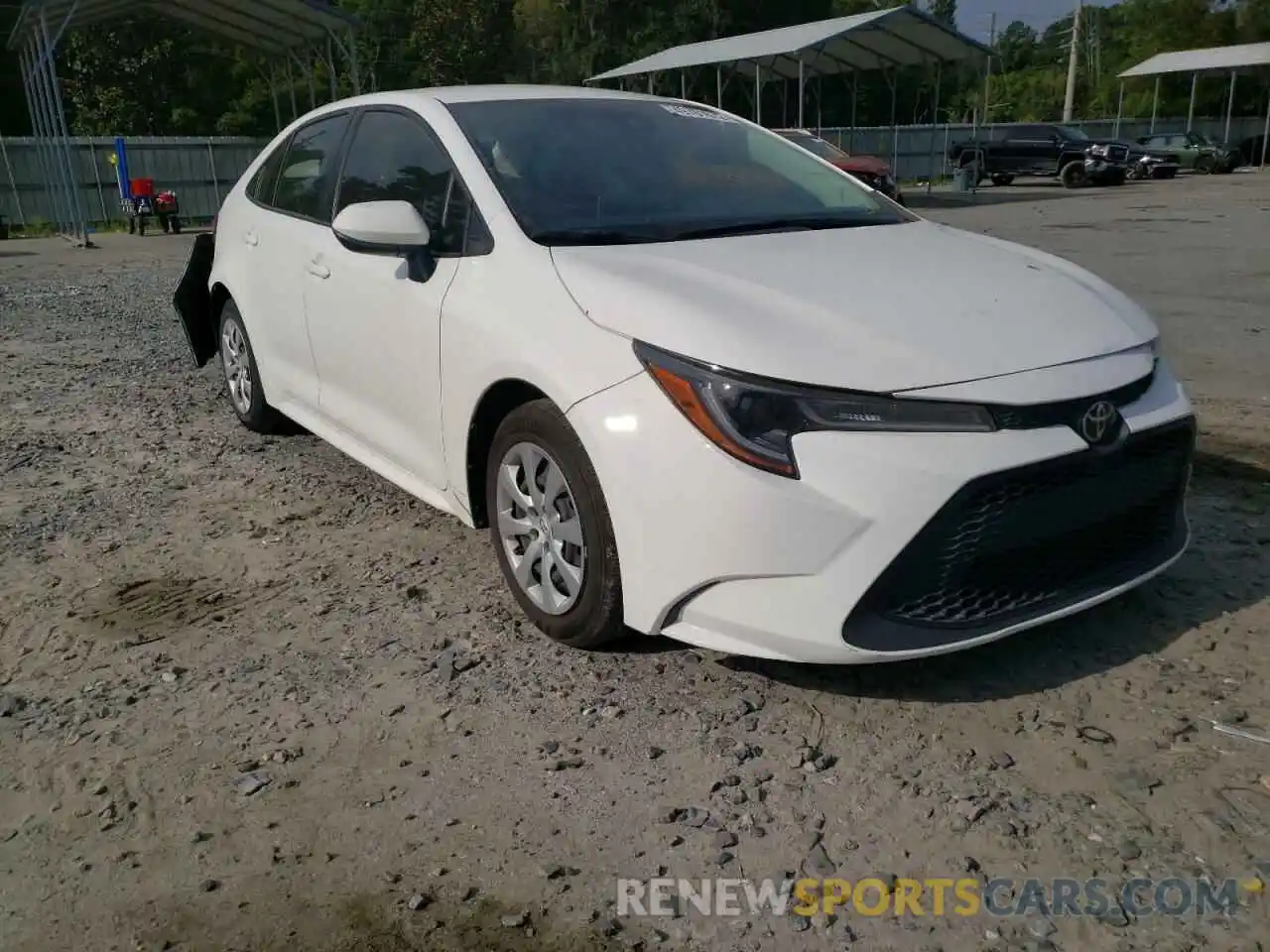 1 Photograph of a damaged car JTDEPRAE5LJ003152 TOYOTA COROLLA 2020