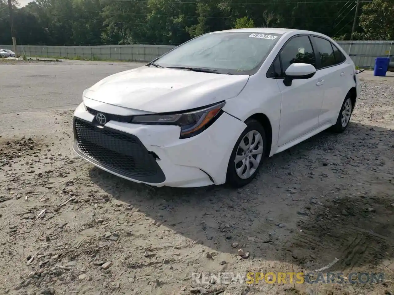 2 Photograph of a damaged car JTDEPRAE5LJ003152 TOYOTA COROLLA 2020