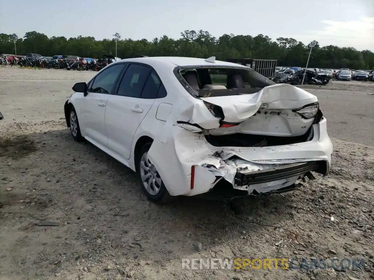 3 Photograph of a damaged car JTDEPRAE5LJ003152 TOYOTA COROLLA 2020