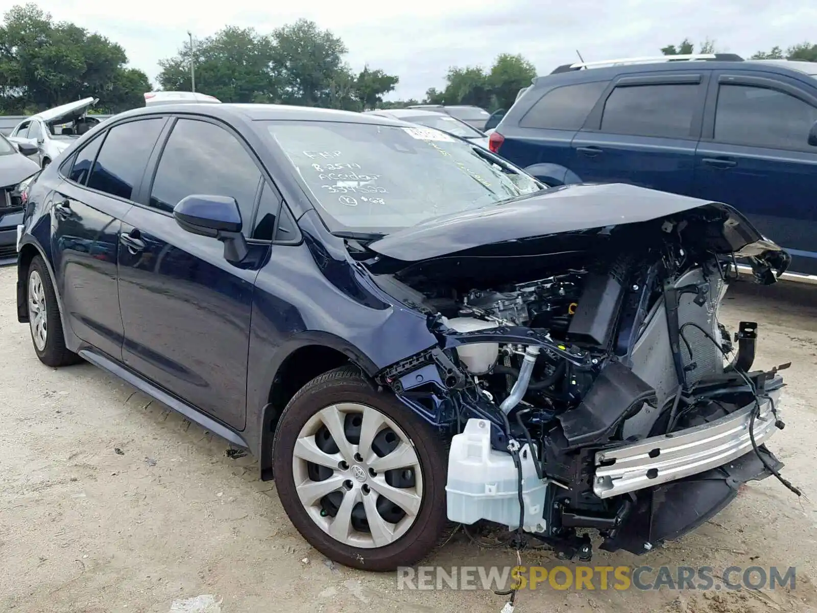 1 Photograph of a damaged car JTDEPRAE5LJ003524 TOYOTA COROLLA 2020