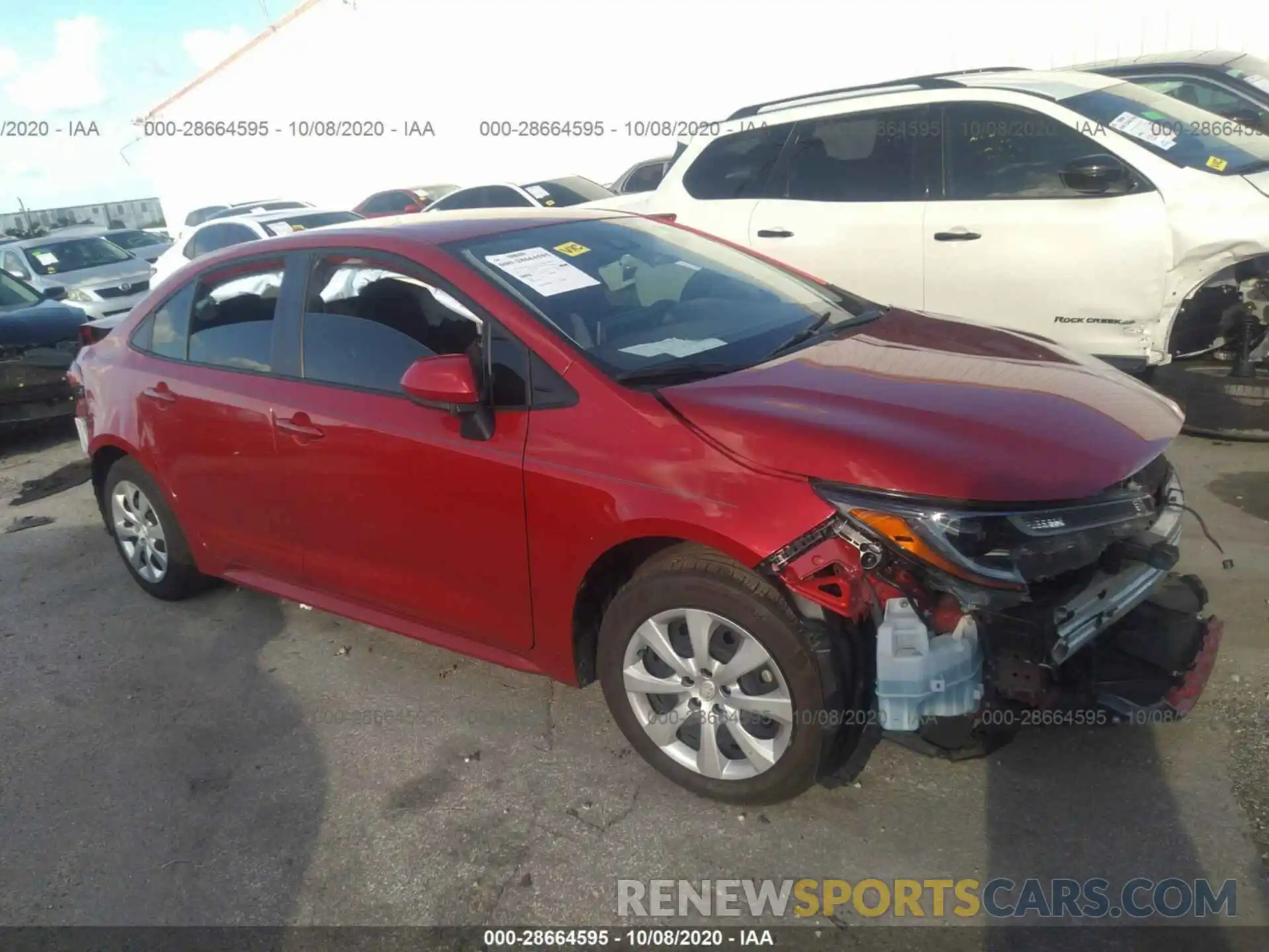 1 Photograph of a damaged car JTDEPRAE5LJ003832 TOYOTA COROLLA 2020