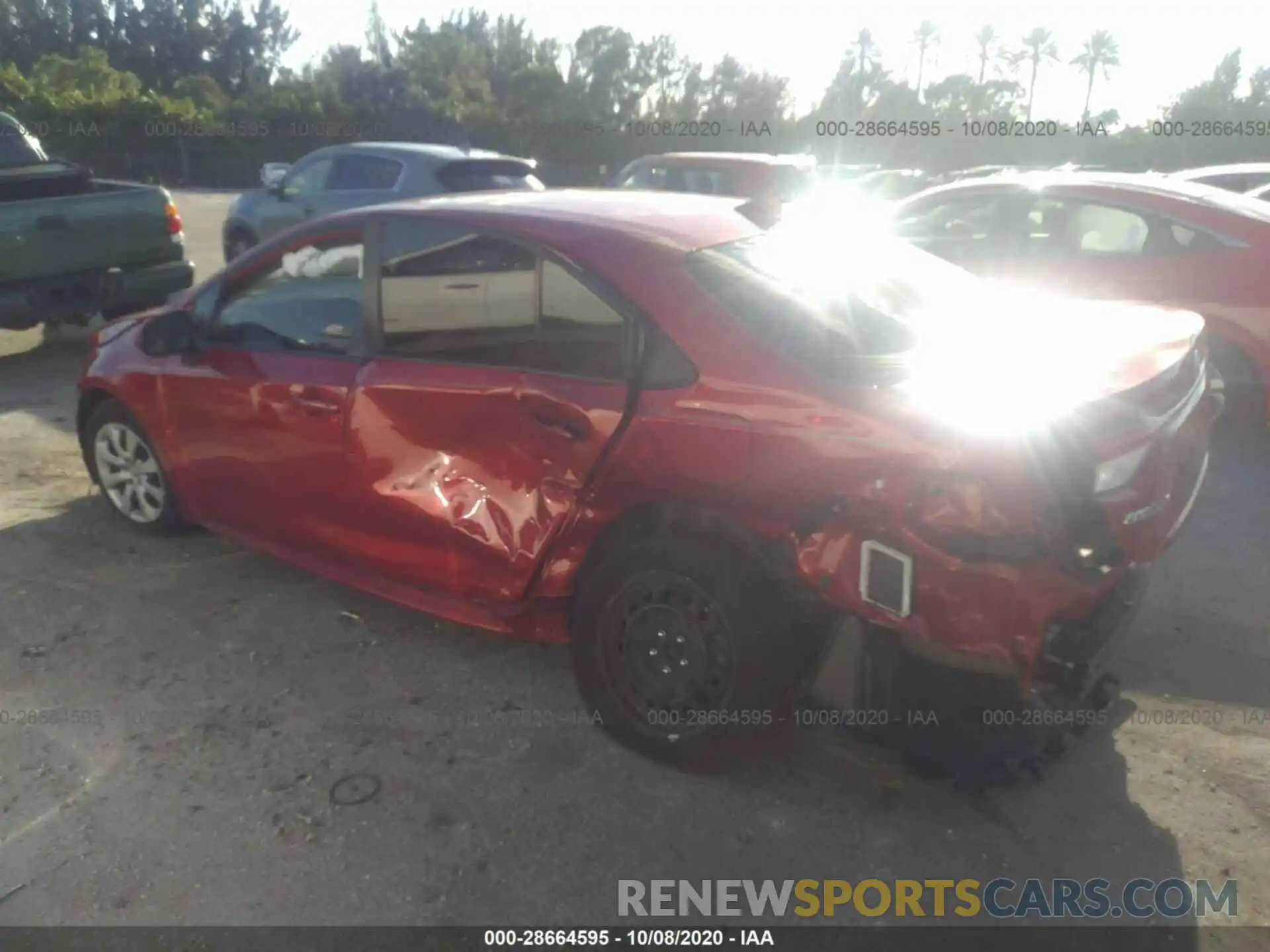 3 Photograph of a damaged car JTDEPRAE5LJ003832 TOYOTA COROLLA 2020