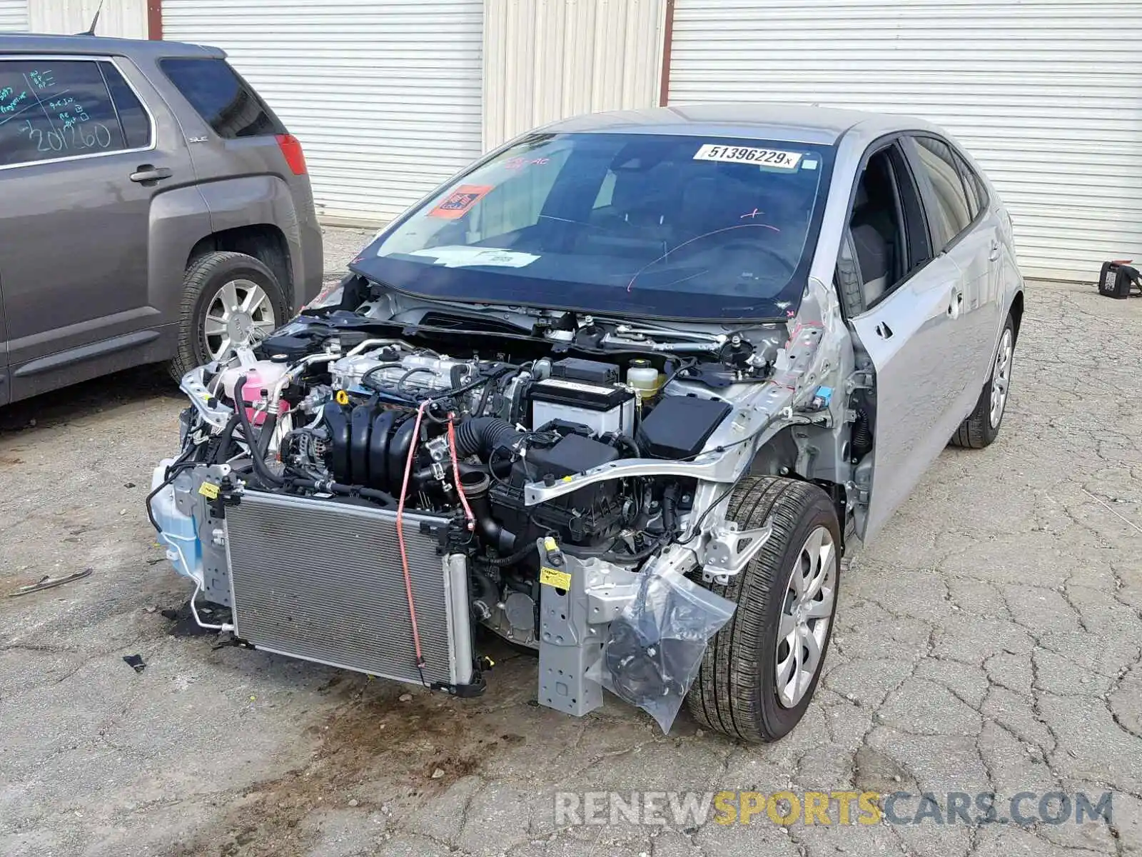 2 Photograph of a damaged car JTDEPRAE5LJ004348 TOYOTA COROLLA 2020