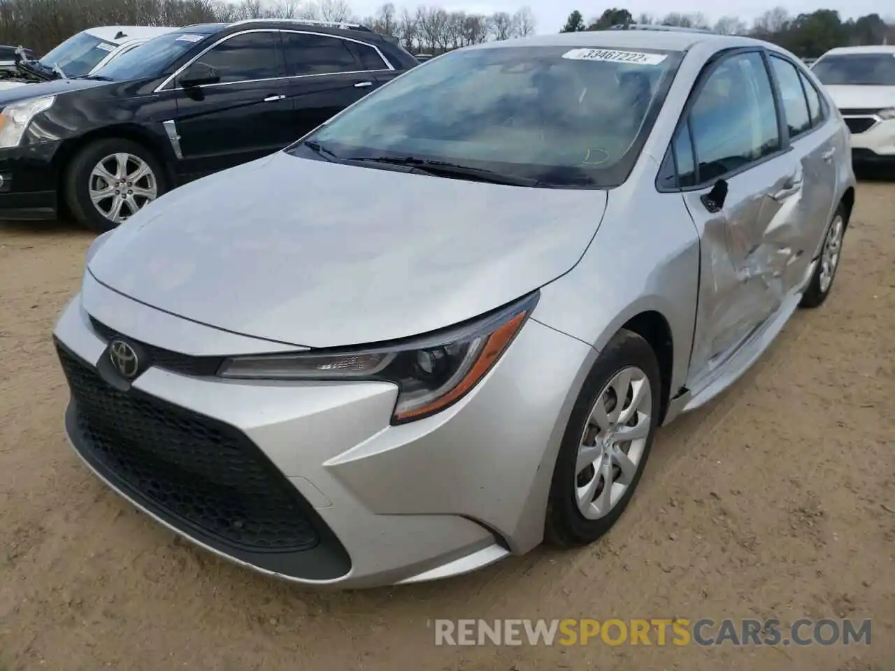 2 Photograph of a damaged car JTDEPRAE5LJ004821 TOYOTA COROLLA 2020