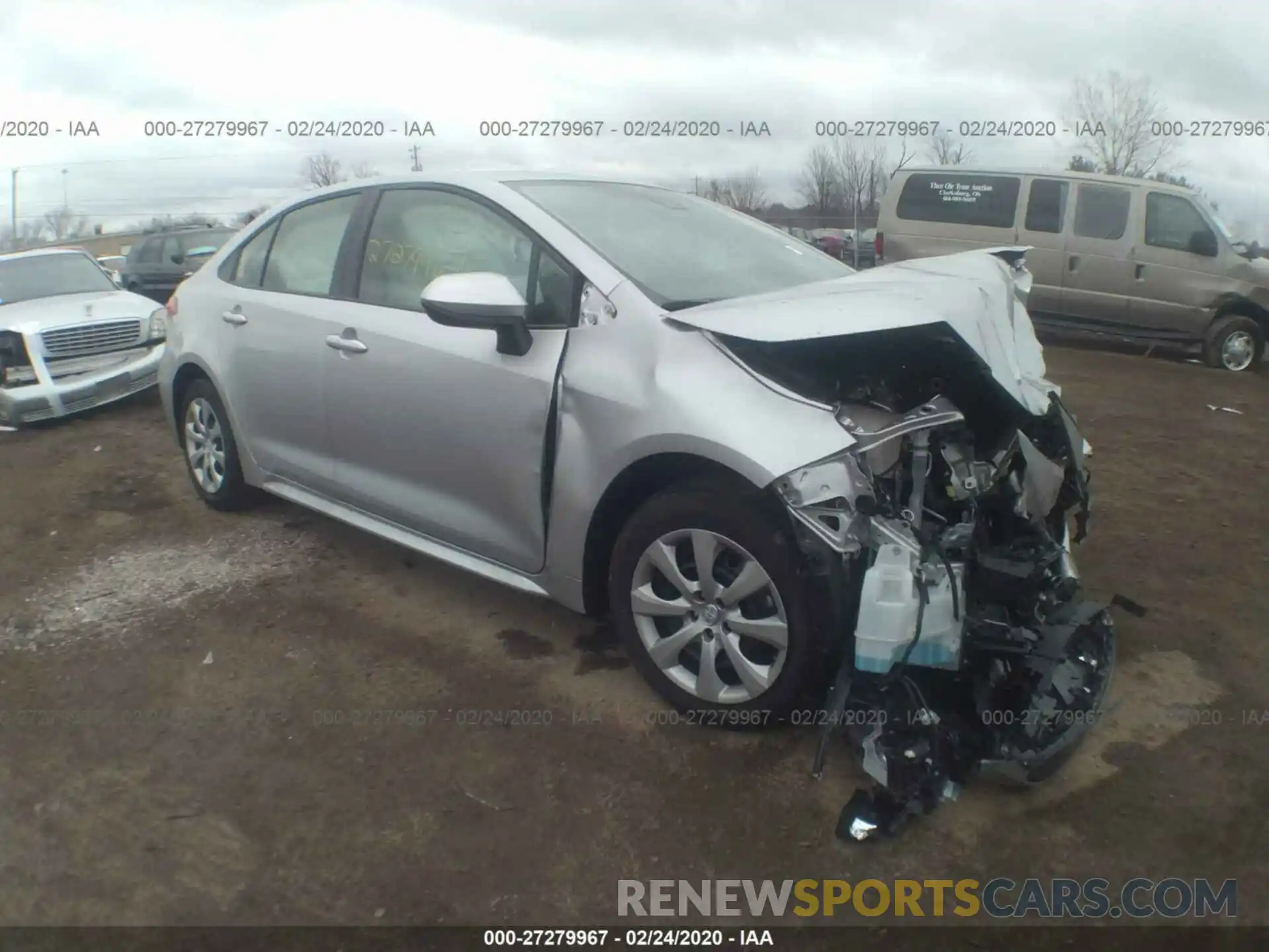 1 Photograph of a damaged car JTDEPRAE5LJ005693 TOYOTA COROLLA 2020