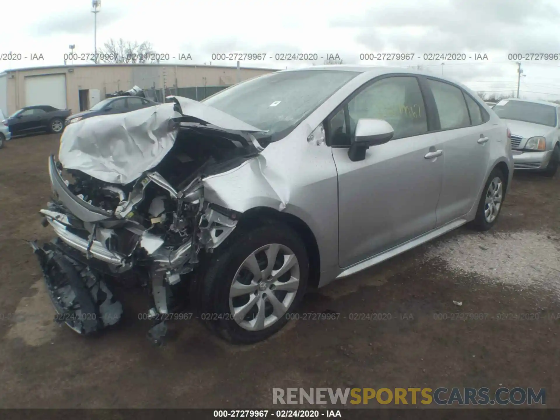 2 Photograph of a damaged car JTDEPRAE5LJ005693 TOYOTA COROLLA 2020