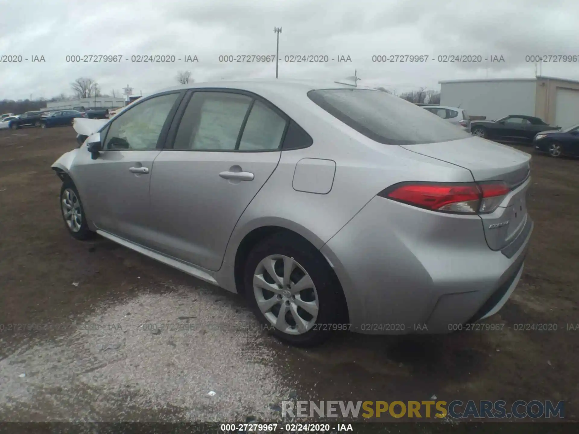 3 Photograph of a damaged car JTDEPRAE5LJ005693 TOYOTA COROLLA 2020