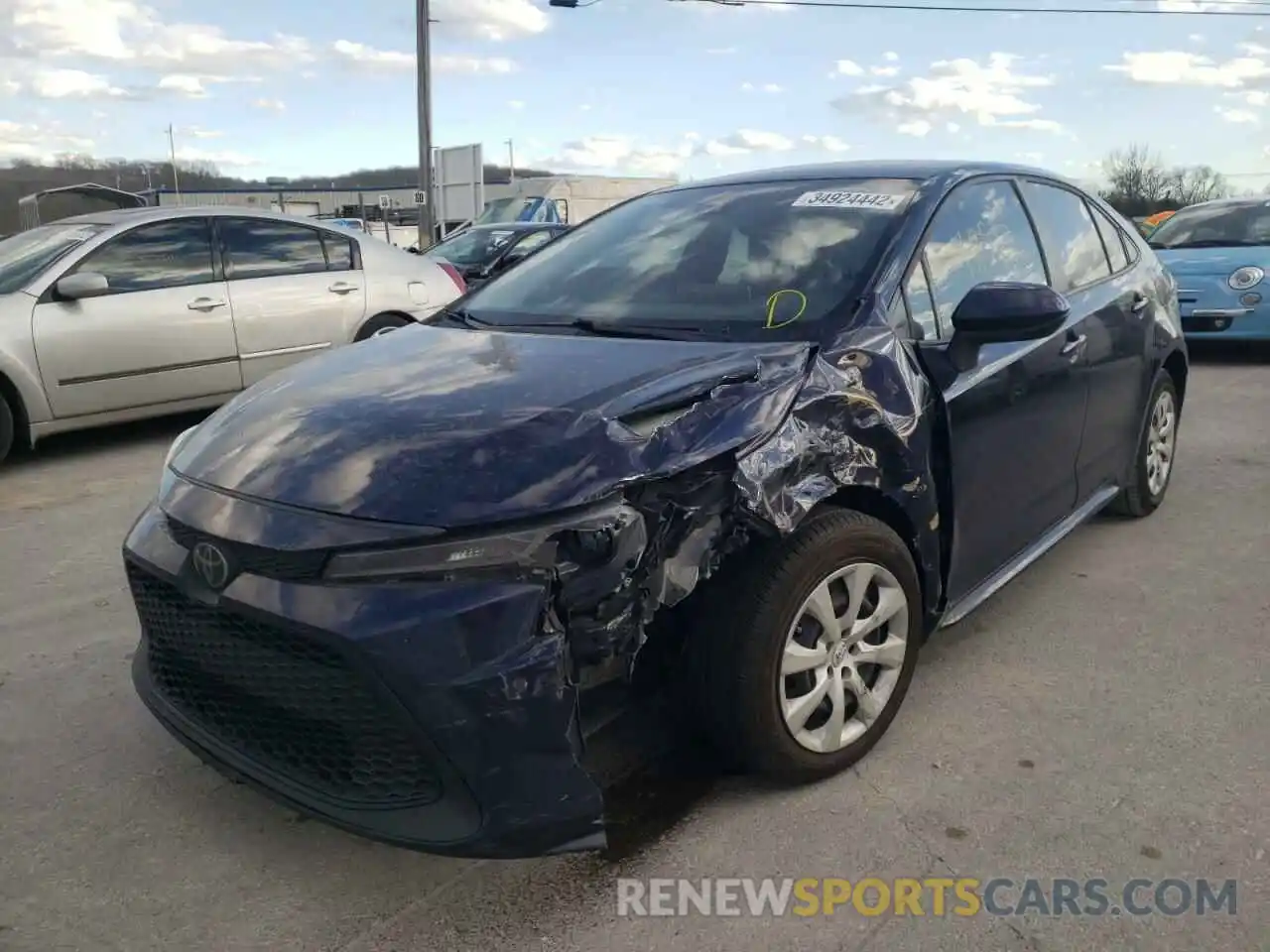 2 Photograph of a damaged car JTDEPRAE5LJ005998 TOYOTA COROLLA 2020