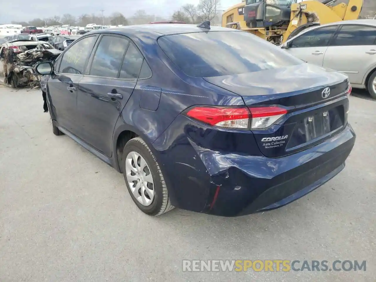 3 Photograph of a damaged car JTDEPRAE5LJ005998 TOYOTA COROLLA 2020