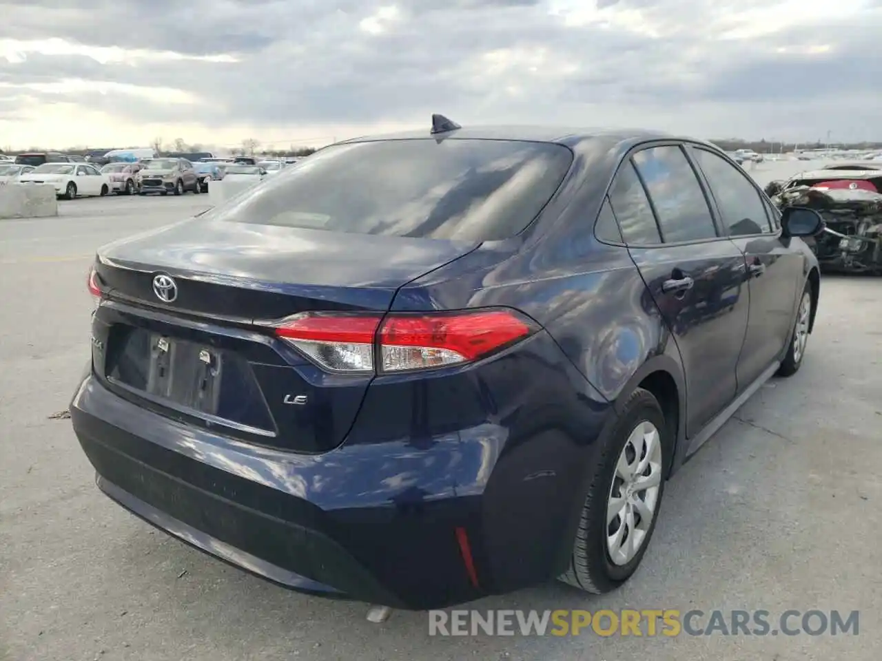 4 Photograph of a damaged car JTDEPRAE5LJ005998 TOYOTA COROLLA 2020