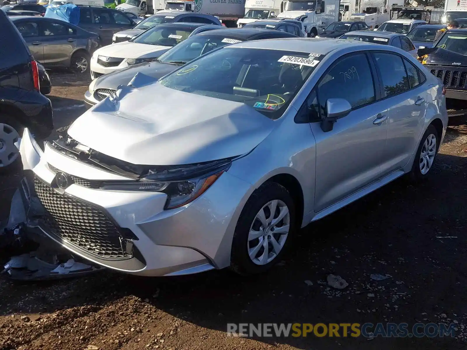 2 Photograph of a damaged car JTDEPRAE5LJ006116 TOYOTA COROLLA 2020