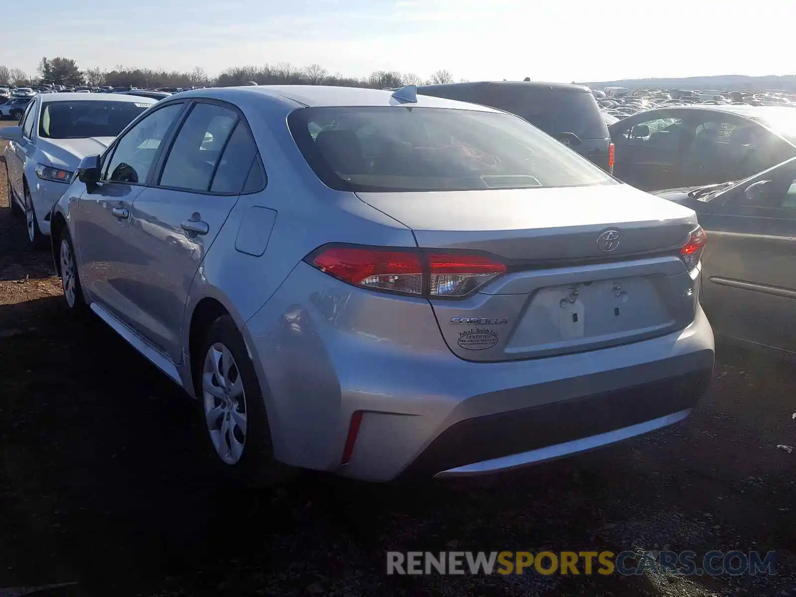 3 Photograph of a damaged car JTDEPRAE5LJ006116 TOYOTA COROLLA 2020