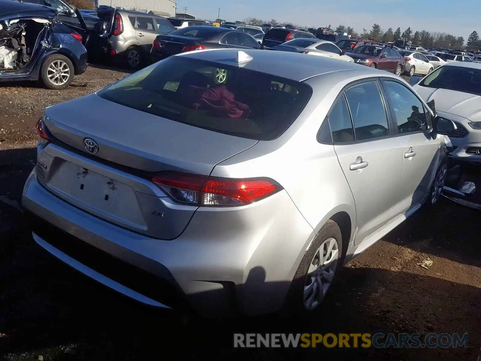 4 Photograph of a damaged car JTDEPRAE5LJ006116 TOYOTA COROLLA 2020