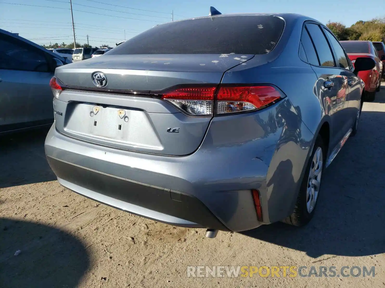 4 Photograph of a damaged car JTDEPRAE5LJ006441 TOYOTA COROLLA 2020