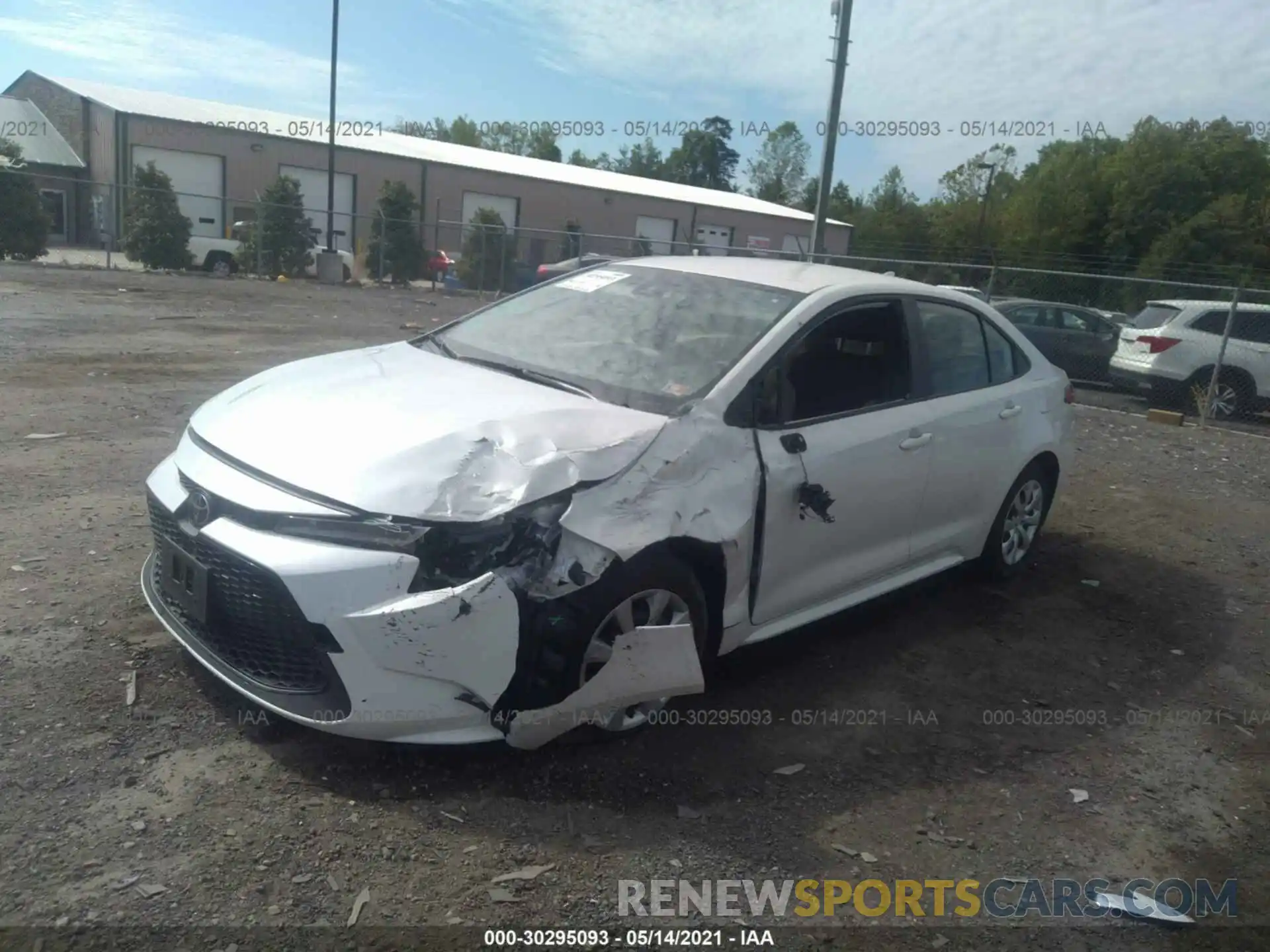 2 Photograph of a damaged car JTDEPRAE5LJ006696 TOYOTA COROLLA 2020