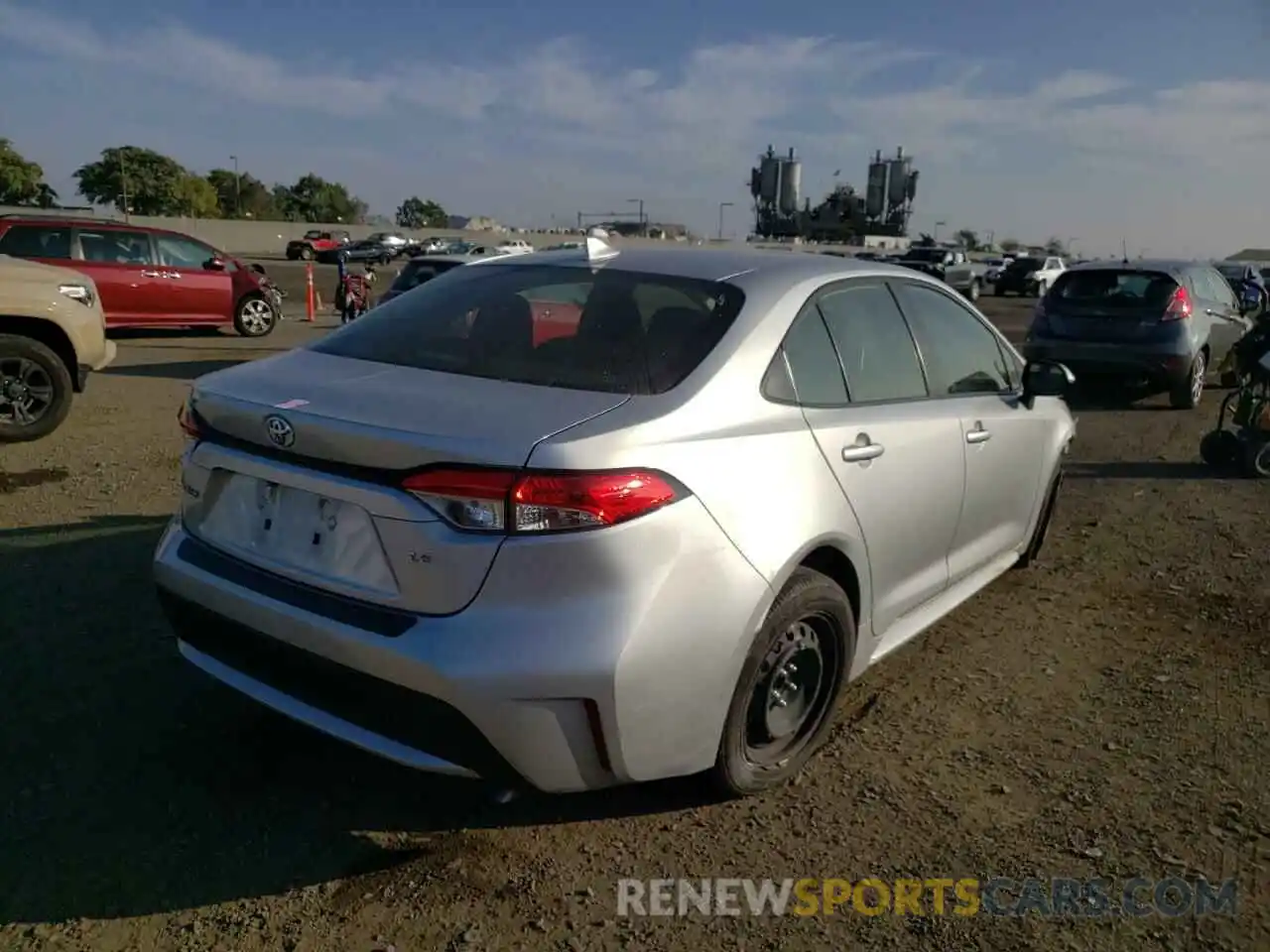 4 Photograph of a damaged car JTDEPRAE5LJ006780 TOYOTA COROLLA 2020