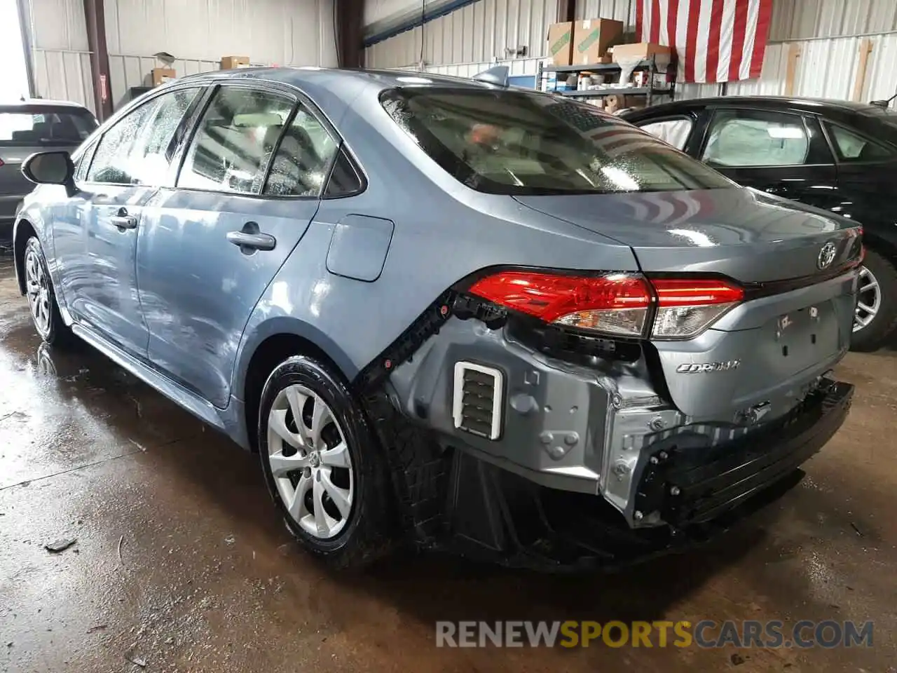 3 Photograph of a damaged car JTDEPRAE5LJ006908 TOYOTA COROLLA 2020